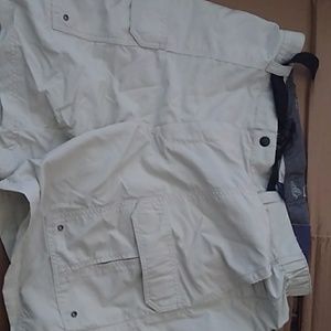 Craft & barrow Beige nylon beige cargo short